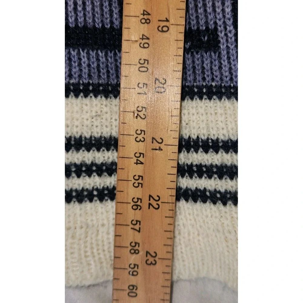 Vintage Open Cardigan Womens Southwest Aztec 70s‎ Flare Sleeve Striped S/M Knit